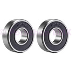 AMPEC Hub Sealed Cartridge Bearing - R6-2RS - 3/8" X 7/8" X 9/32" - (PAIR)