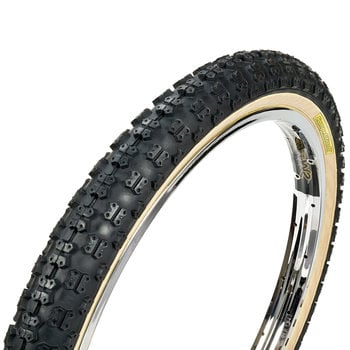 Tioga Tioga 20" x 1.75" Comp 3 retro YELLOW LABEL BMX bicycle skinwall tire - BLACK