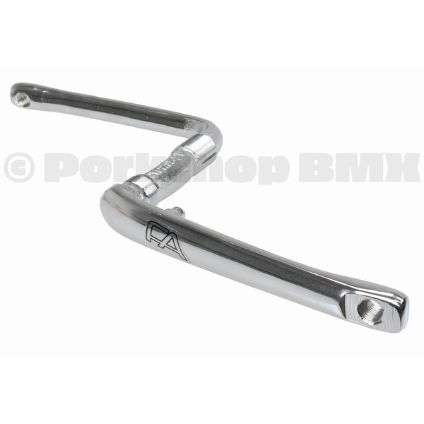 Free Agent ***BLEMISH***Free Agent chromoly one piece bicycle crank - 170mm - 24T - CHROME***BLEMISH***