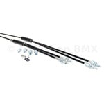 Porkchop BMX ***BLEMISH*** Upper & Lower gyro cables for old school BMX - BLACK ***BLEMISH***