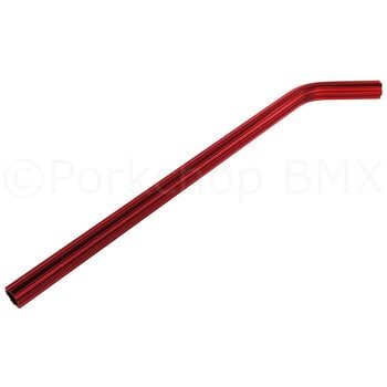 Porkchop BMX ***BLEMISH*** Fluted alloy LAYBACK bicycle seat post 22.2mm (7/8") 490mm RED ***BLEMISH***