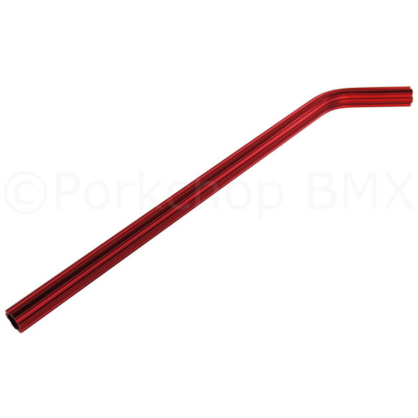 Porkchop BMX ***BLEMISH*** Fluted alloy LAYBACK bicycle seat post 22.2mm (7/8") 490mm RED ***BLEMISH***