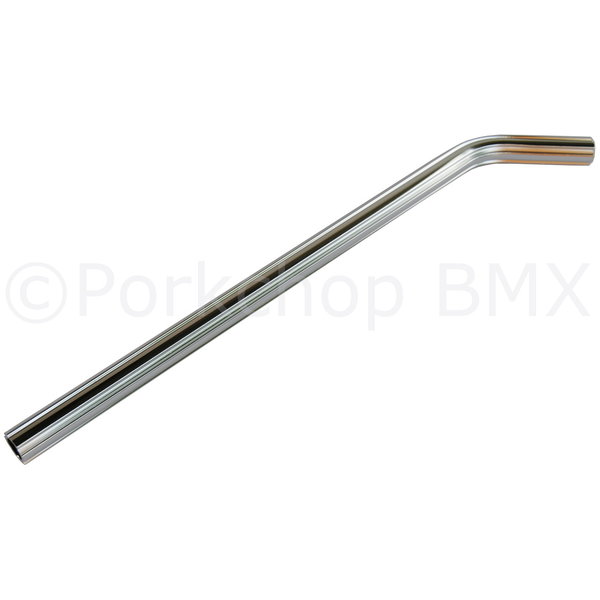 Porkchop BMX ***BLEMISH*** Fluted alloy LAYBACK bicycle seat post 22.2mm 7/8" 490mm SILVER ***BLEMISH***