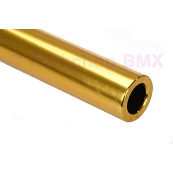 Porkchop BMX ***BLEMISH*** SMOOTH aluminum alloy old school BMX bicycle seat post 22.2mm (7/8") - 450mm - GOLD ***BLEMISH***