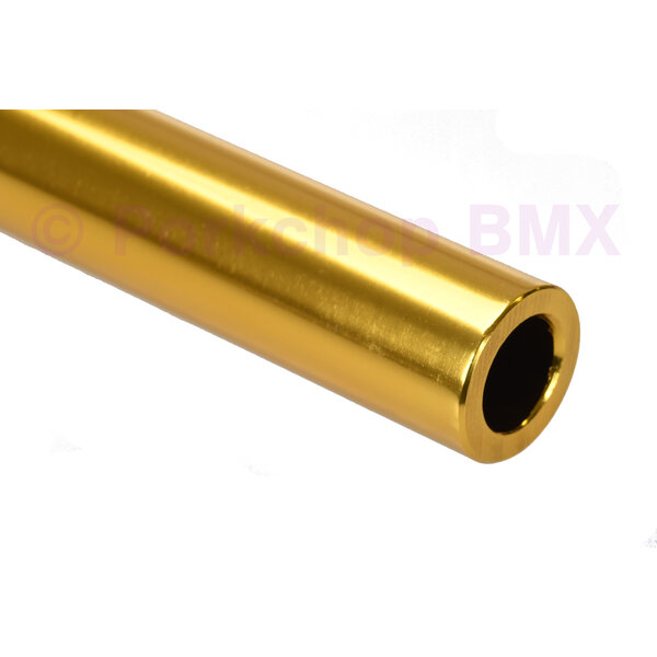 Porkchop BMX ***BLEMISH*** SMOOTH aluminum alloy old school BMX bicycle seat post 22.2mm (7/8") - 450mm - GOLD ***BLEMISH***