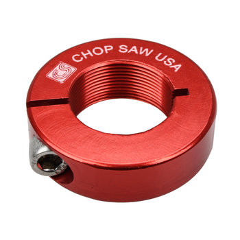 Chop Saw USA ***BLEMISH*** Chop Saw 1" threaded headset lock BMX Bicycle aluminum alloy locknut  - RED ***BLEMISH***