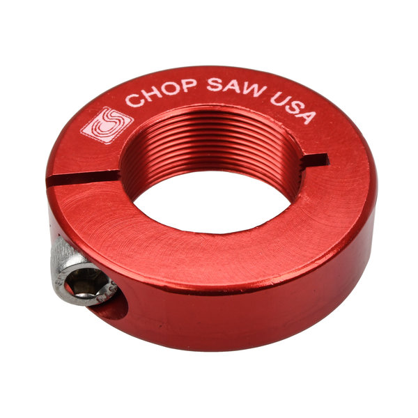 Chop Saw USA ***BLEMISH*** Chop Saw 1" threaded headset lock BMX Bicycle aluminum alloy locknut  - RED ***BLEMISH***