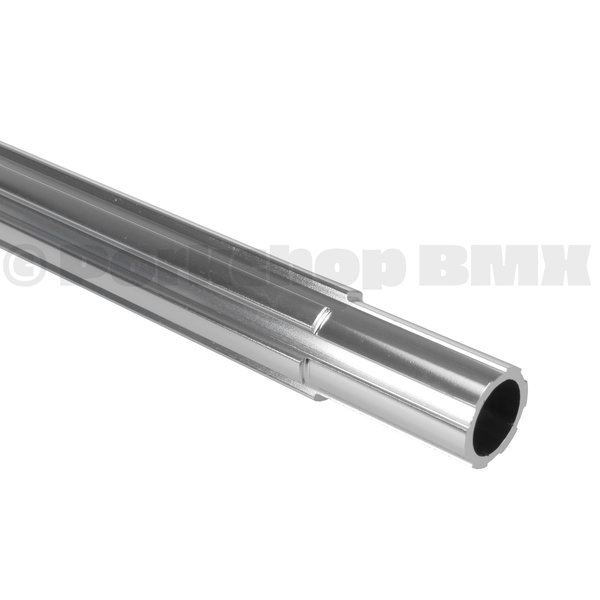 Porkchop BMX ***BLEMISH***Fluted alloy bicycle seat post 25.4mm (1") 450mm - SILVER***BLEMISH***
