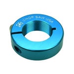 Chop Saw USA ***BLEMISH*** Chop Saw 1" threaded headset lock BMX Bicycle aluminum alloy locknut  - BLUE ***BLEMISH***