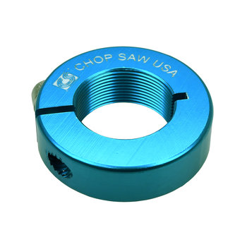 Chop Saw USA ***BLEMISH*** Chop Saw 1" threaded headset lock BMX Bicycle aluminum alloy locknut  - BLUE ***BLEMISH***