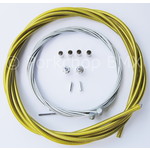 Porkchop BMX Basic Bicycle Brake Cable Kit for BMX/MTB - CLEAR YELLOW