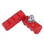 Porkchop BMX Old school BMX freestyle bicycle brake pads - RED