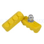 Porkchop BMX Old school BMX freestyle bicycle brake pads - YELLOW