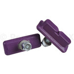 Kool Stop KOOL STOP Continental bicycle THREADED brake pads for Skyway Mags PURPLE (PAIR)