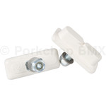 Kool Stop KOOL STOP Continental bicycle THREADED brake pads for Skyway Mags WHITE (PAIR)