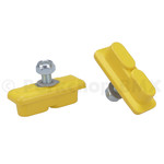 Kool Stop KOOL STOP Continental bicycle THREADED brake pads for Skyway Mags YELLOW (PAIR)