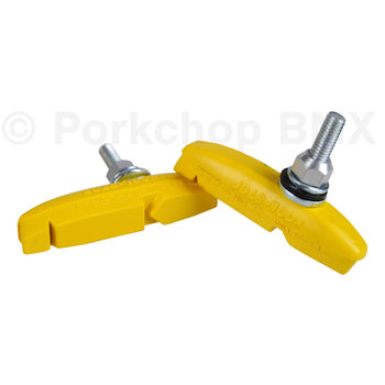 Kool Stop KOOL STOP Eagle 2 II bicycle BMX THREADED brake pads YELLOW