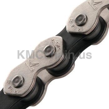 KMC KMC KMC K1 Wide (formerly K710 Kool) BMX Bicycle Chain 1/2" X 1/8" 112L NICKEL BLACK