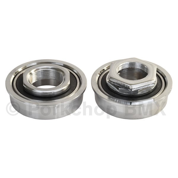 Tioga Tioga SEALED BEARING American Bottom Bracket for One Piece Bicycle Crank - 24T - CHROME (BB220SB)