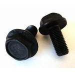 Porkchop BMX Bicycle M8 crank spindle bolts for JIS square taper spindle BLACK - PAIR