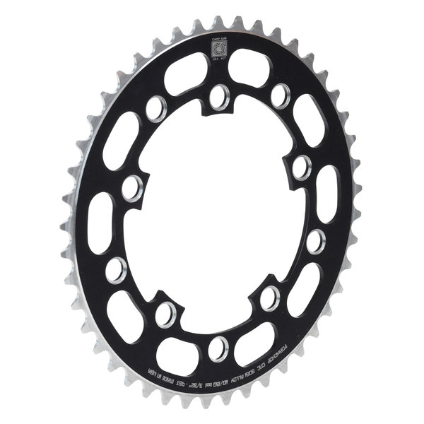 Chop Saw USA Chop Saw I 45T BMX Single Speed Bicycle Chainring 110/130 bcd - BLACK ANODIZED