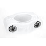Dia-Compe Dia-Compe MX 2 PIECE BMX bicycle seat clamp - 25.4mm (1") WHITE