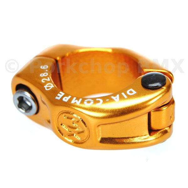 Dia-Compe Dia-Compe MX hinged BMX bicycle seat clamp - 28.6mm (1 1/8") GOLD