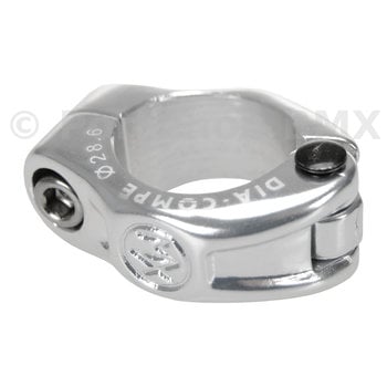 Dia-Compe Dia-Compe MX hinged BMX bicycle seat clamp - 28.6mm (1 1/8") SILVER