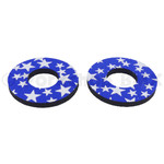 Porkchop BMX Porkchop old school BMX bicycle foam grip donuts STARS BLUE / WHITE