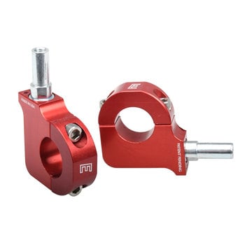 NON RETURNABLE Evolution V-brake bicycle aluminum mounts clamps adapters (PAIR) RED