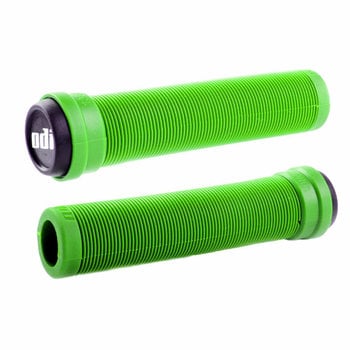 ODI ODI BMX Attack Longneck open end BMX flangeless bicycle grips with bar ends 135mm GREEN