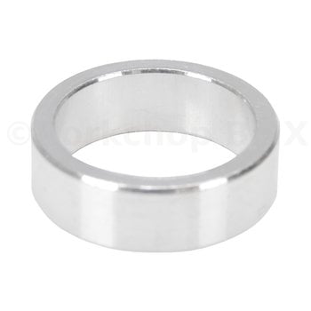 Porkchop BMX 1" headset spacer 10mm thick for old school BMX, MINI, or Road bicycle - SILVER ANODIZED