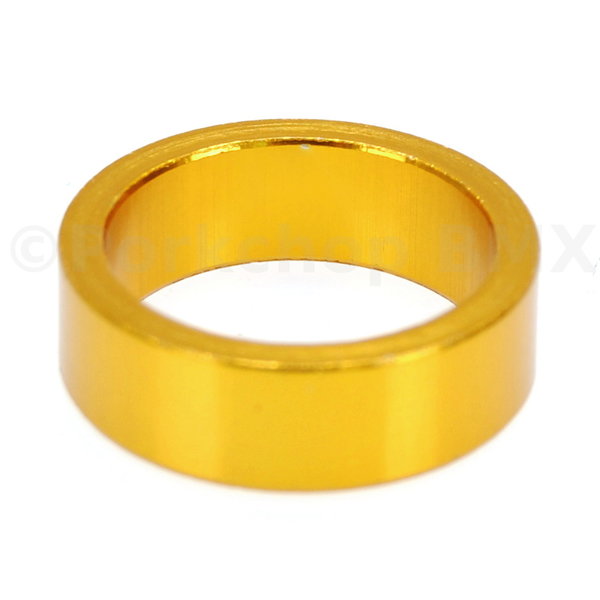 Porkchop BMX 1" headset spacer 10mm thick for old school BMX, MINI, or Road bicycle - GOLD ANODIZED