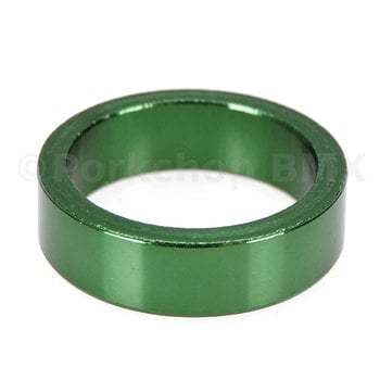 Porkchop BMX 1 1/8" headset spacer 10mm thick for threadless BMX or MTB bicycle - GREEN