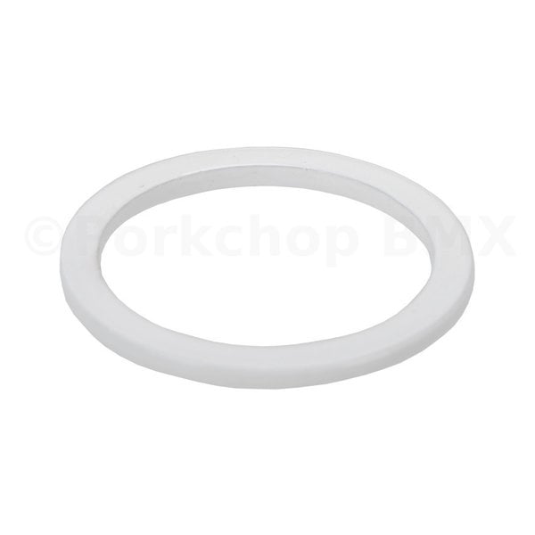 Porkchop BMX 1" headset spacer 2mm thick for old school BMX, MINI, or Road bicycle - WHITE