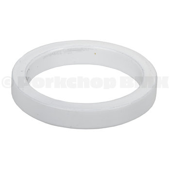 Porkchop BMX 1" headset spacer 5mm thick for old school BMX, MINI, or Road bicycle - WHITE
