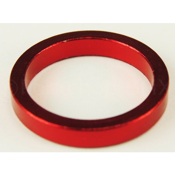 Porkchop BMX 1" headset spacer 5mm thick for old school BMX, MINI, or Road bicycle - RED ANODIZED