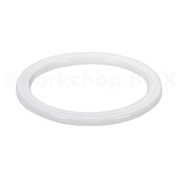 Porkchop BMX 1 1/8" headset spacer 2mm thick for threadless BMX or MTB bicycle - WHITE