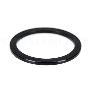 Porkchop BMX 1 1/8" headset spacer 2mm thick for threadless BMX or MTB bicycle - BLACK ANODIZED