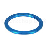Porkchop BMX 1 1/8" headset spacer 2mm thick for threadless BMX or MTB bicycle - BLUE ANODIZED