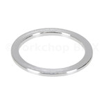 Porkchop BMX 1 1/8" headset spacer 2mm thick for threadless BMX or MTB bicycle - SILVER ANODIZED