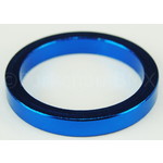 Porkchop BMX 1 1/8" headset spacer 5mm thick for threadless BMX or MTB bicycle - BLUE ANODIZED