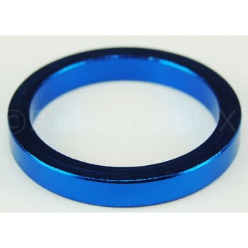 Porkchop BMX 1 1/8" headset spacer 5mm thick for threadless BMX or MTB bicycle - BLUE ANODIZED