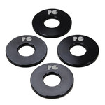 Porkchop BMX Porkchop BMX ALUMINUM Bicycle Axle Washers for 3/8" axles - BLACK (SET OF 4)