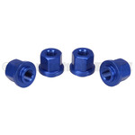 Porkchop BMX 3/8" X 26T ADAPTER axle nut set to fit 14mm drop outs  (SET OF 4) COBALT BLUE