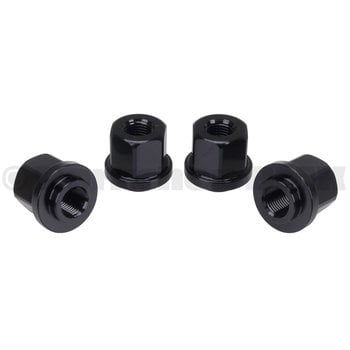 Porkchop BMX 3/8" X 26T ADAPTER axle nut set to fit 14mm drop outs  (SET OF 4) BLACK