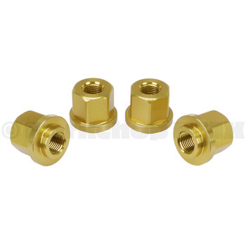 Porkchop BMX 3/8" X 26T ADAPTER axle nut set to fit 14mm drop outs  (SET OF 4) LIGHT GOLD