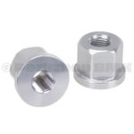 Porkchop BMX 3/8" X 26T REGULAR bicycle axle nuts 7075 aluminum (PAIR) SILVER