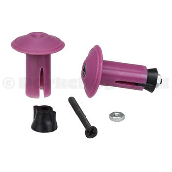 Neal Enterprises Jive Handle "Grip Locks" (1st gen) Bicycle Handlebar Bar Ends (PAIR) PURPLE