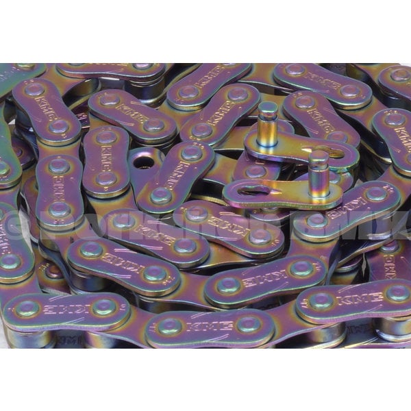 KMC KMC BMX Bicycle Chain Z1eHX (formerly Z510HX) 1/8" NEOCHROME JET FUEL OIL SLICK